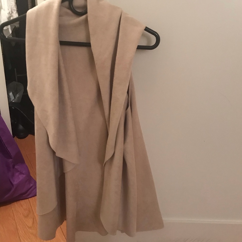 Beige/cream Suede Vest